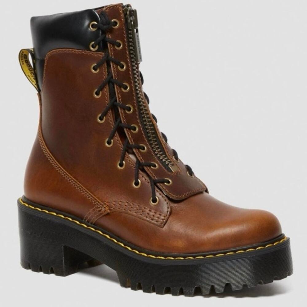 Dr. Martens Karmilla Platform Boots in Butterscotch